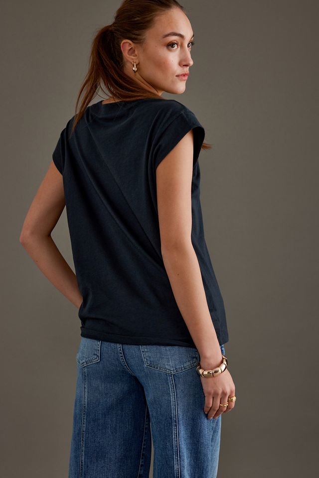 Cool Smooth V-Neck Cap Sleeve Bra Top main image 1