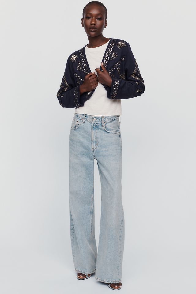 By Anthropologie Beaded Shrug #3