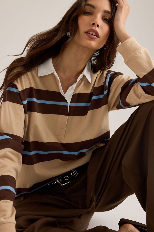 By Anthropologie Gestreiftes Rugby-Shirt #1