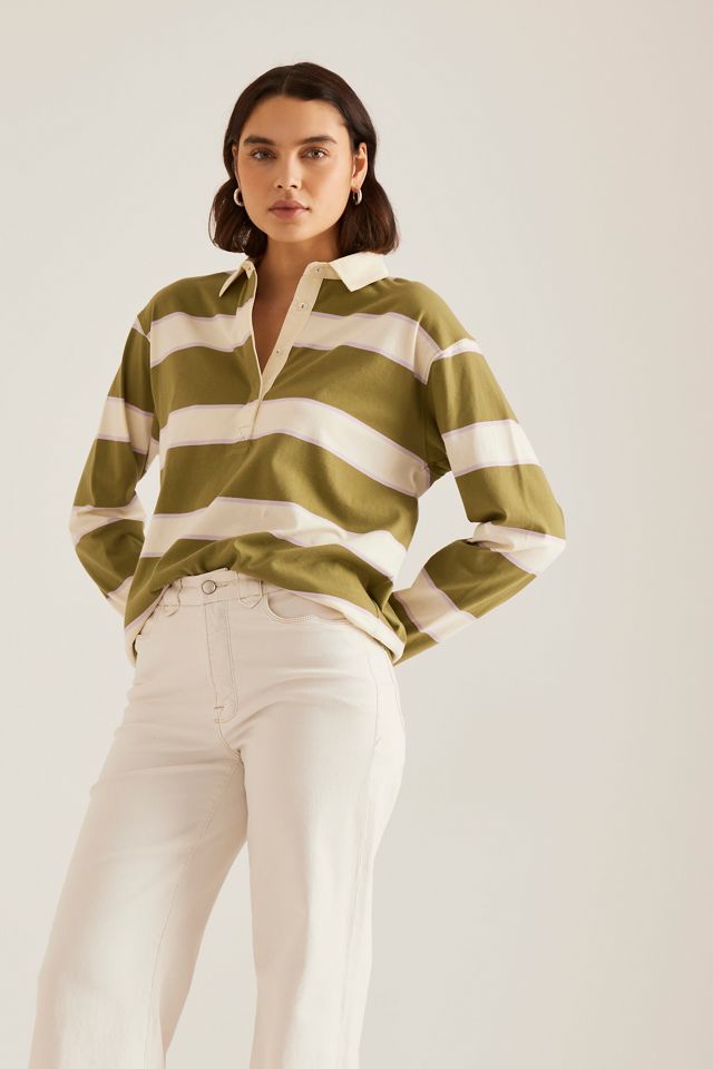 By Anthropologie Stripe Rugby Shirt #3