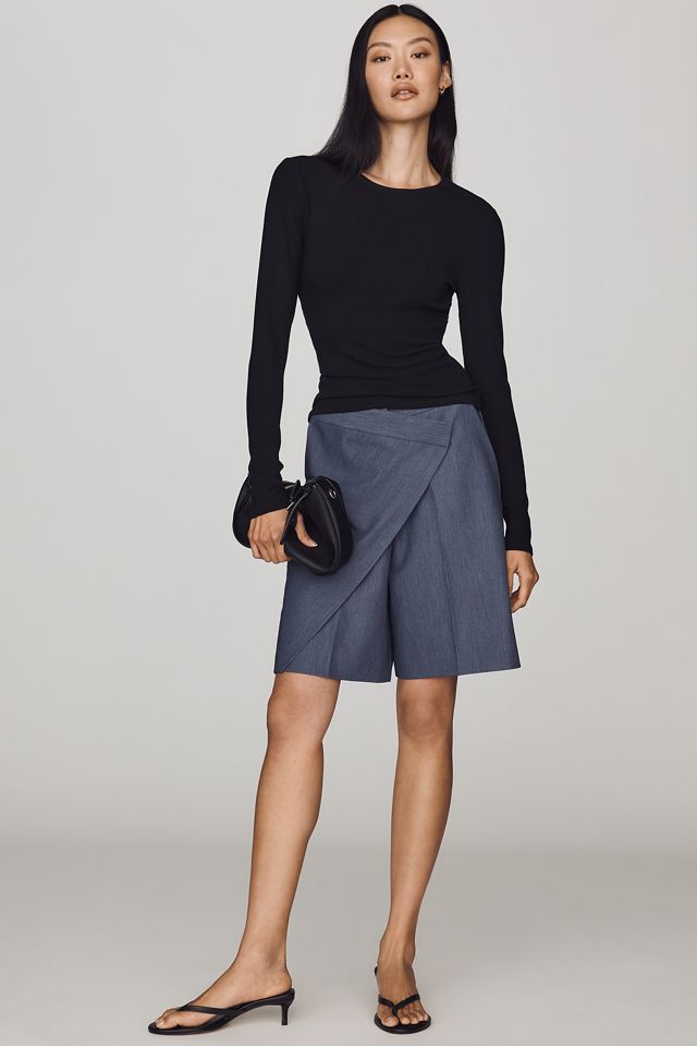 Elodie Noir Lace-Back Ribbed Top #2