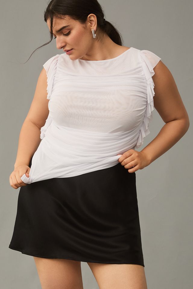 Eloquii Plus Shirred Flounce Top #2