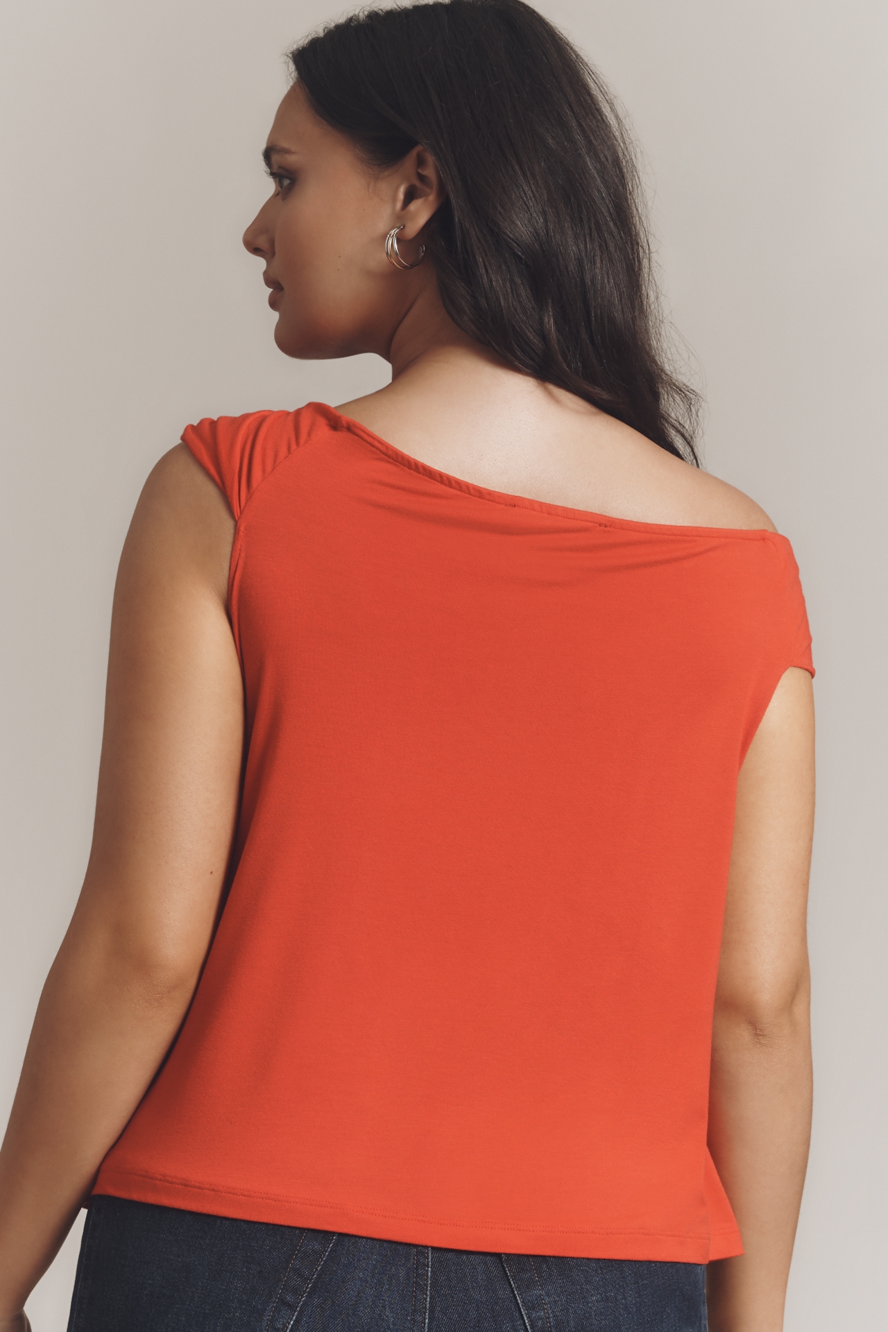 Eloquii Plus Asymmetric Twist-Sleeve Top