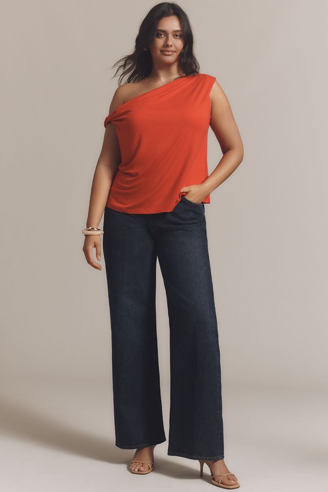 Eloquii Plus Asymmetric Twist-Sleeve Top #2