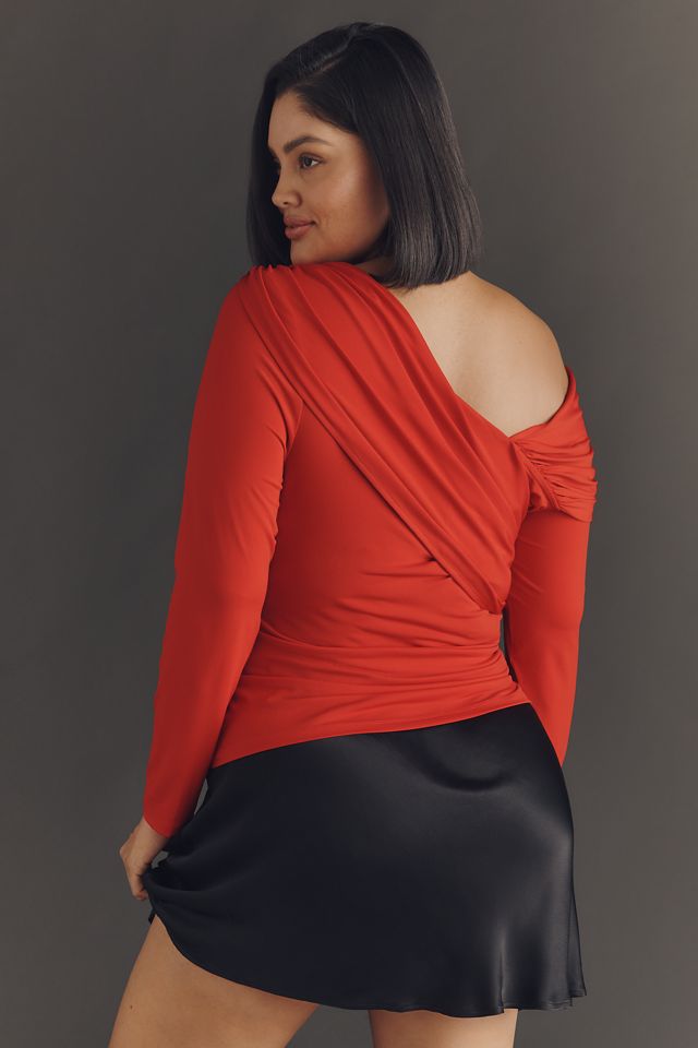 Eloquii Plus Off-Shoulder Long-Sleeve Top #2