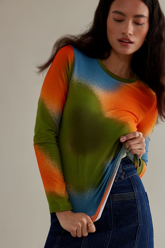 Thinking MU Dust Brisa Camiseta multicolor de algodón orgánico de manga larga #1