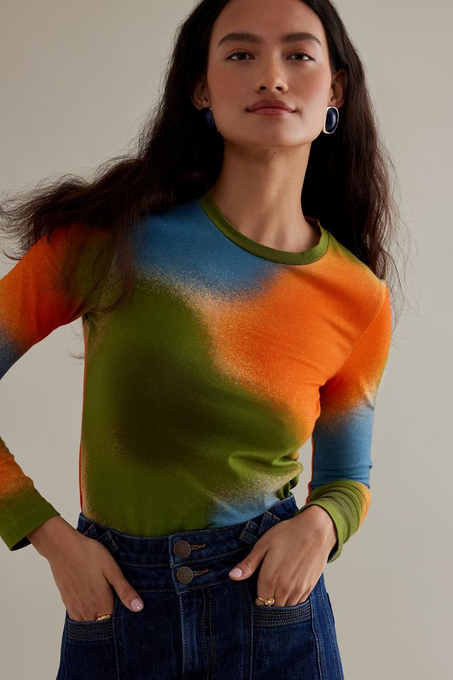 Thinking MU Dust Brisa Camiseta multicolor de algodón orgánico de manga larga #3