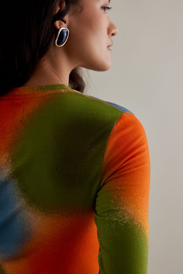 Thinking MU Dust Brisa Camiseta multicolor de algodón orgánico de manga larga #4