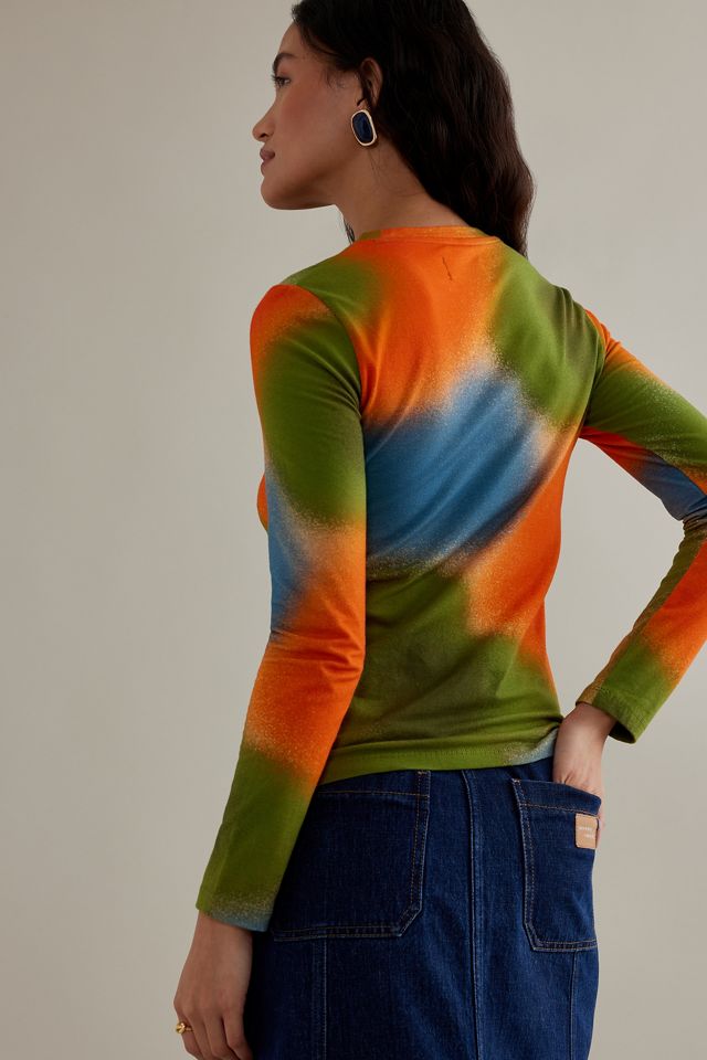 Thinking MU Dust Brisa Camiseta multicolor de algodón orgánico de manga larga #5