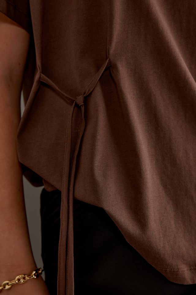 Camiseta Blanche con Detalle de Corbata #4