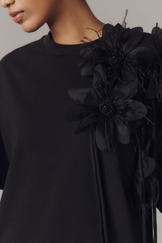 Essentiel Antwerp Ibiscus Feather Top #1