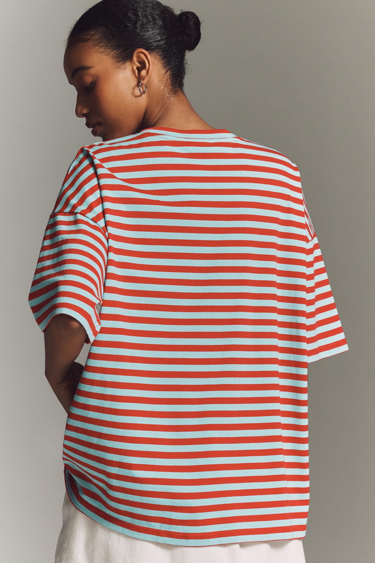 Essentiel Antwerp Josie Rhinestone Striped T-Shirt