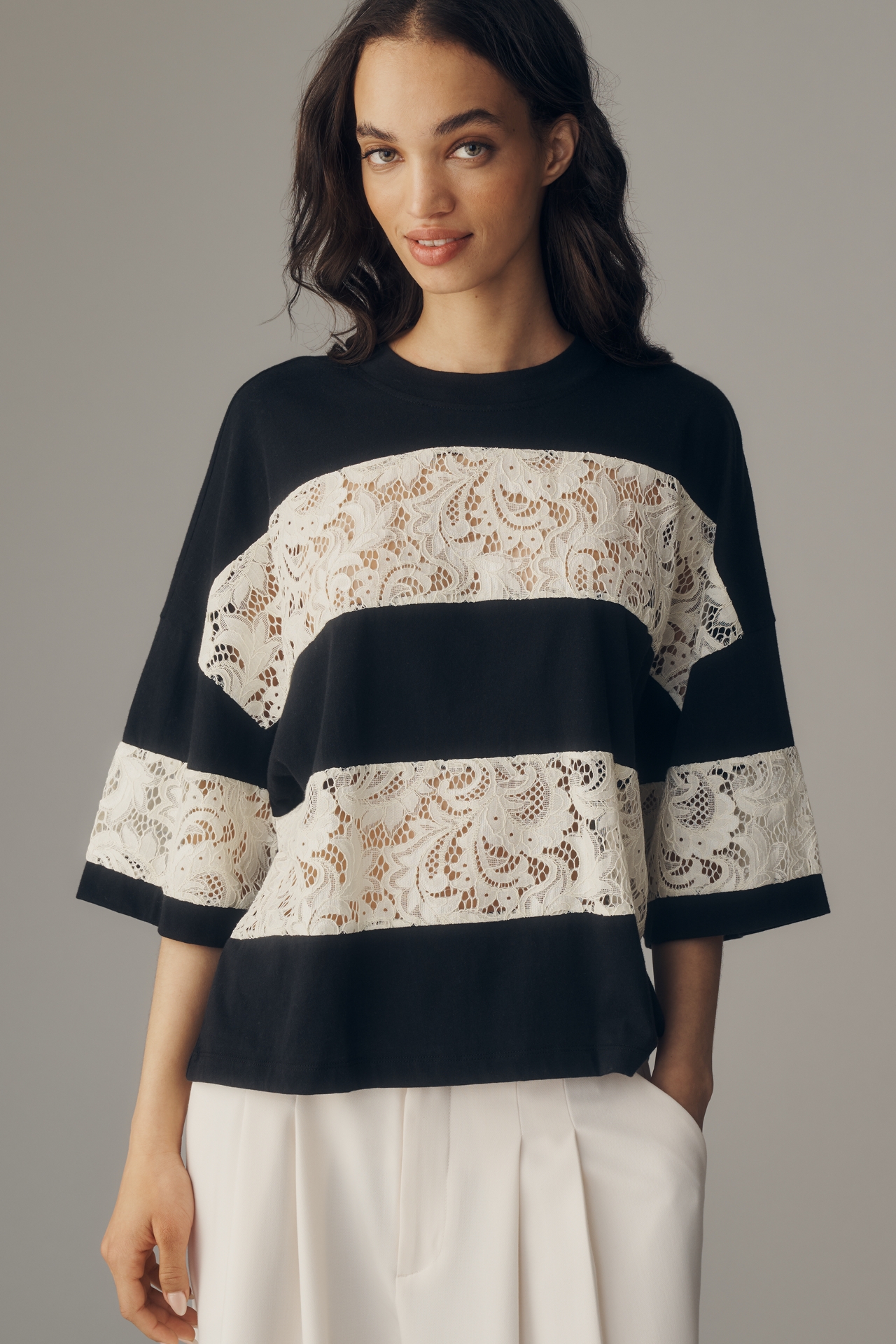 Essentiel Antwerp Jemix Cotton Lace Tee