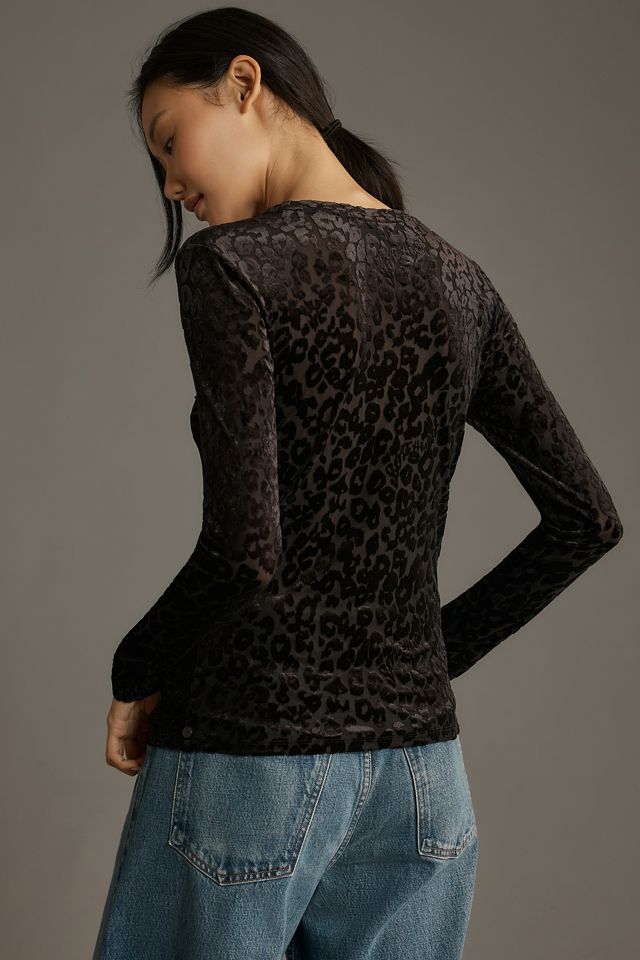 Scotch & Soda Burn Out Long-Sleeve Top #1