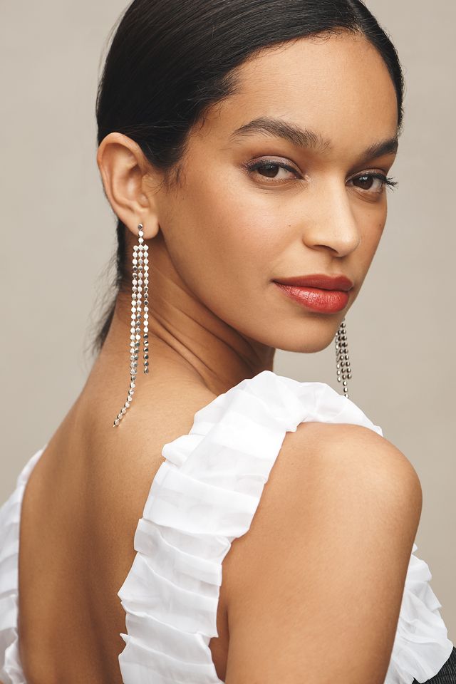 Maeve Faux-Leather Scrunch Smocked Top #3