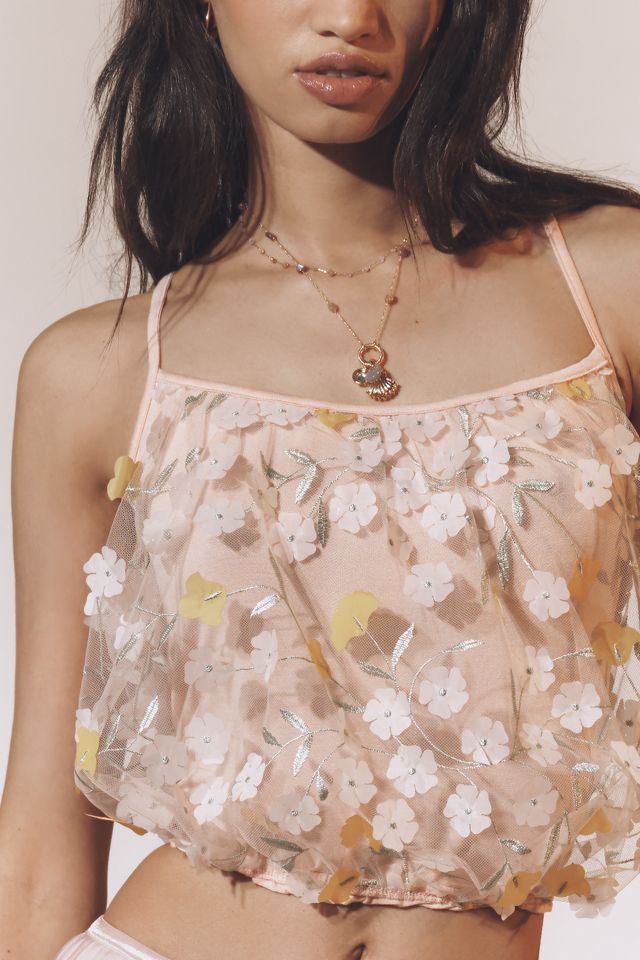 By Anthropologie Blossom Bubble Tank #3