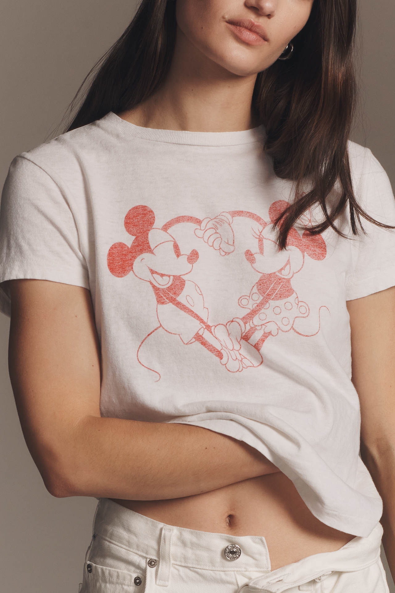 RE/DONE Disney Heart Hands Classic Tee