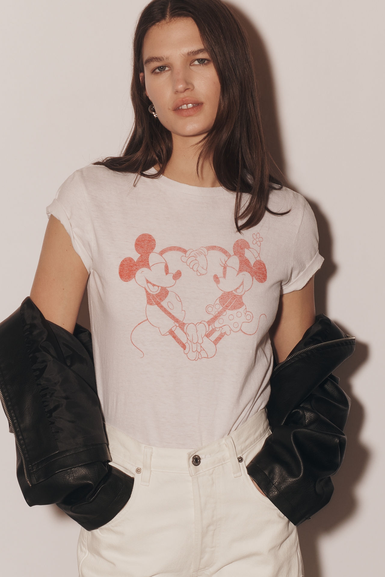 RE/DONE Disney Heart Hands Classic Tee