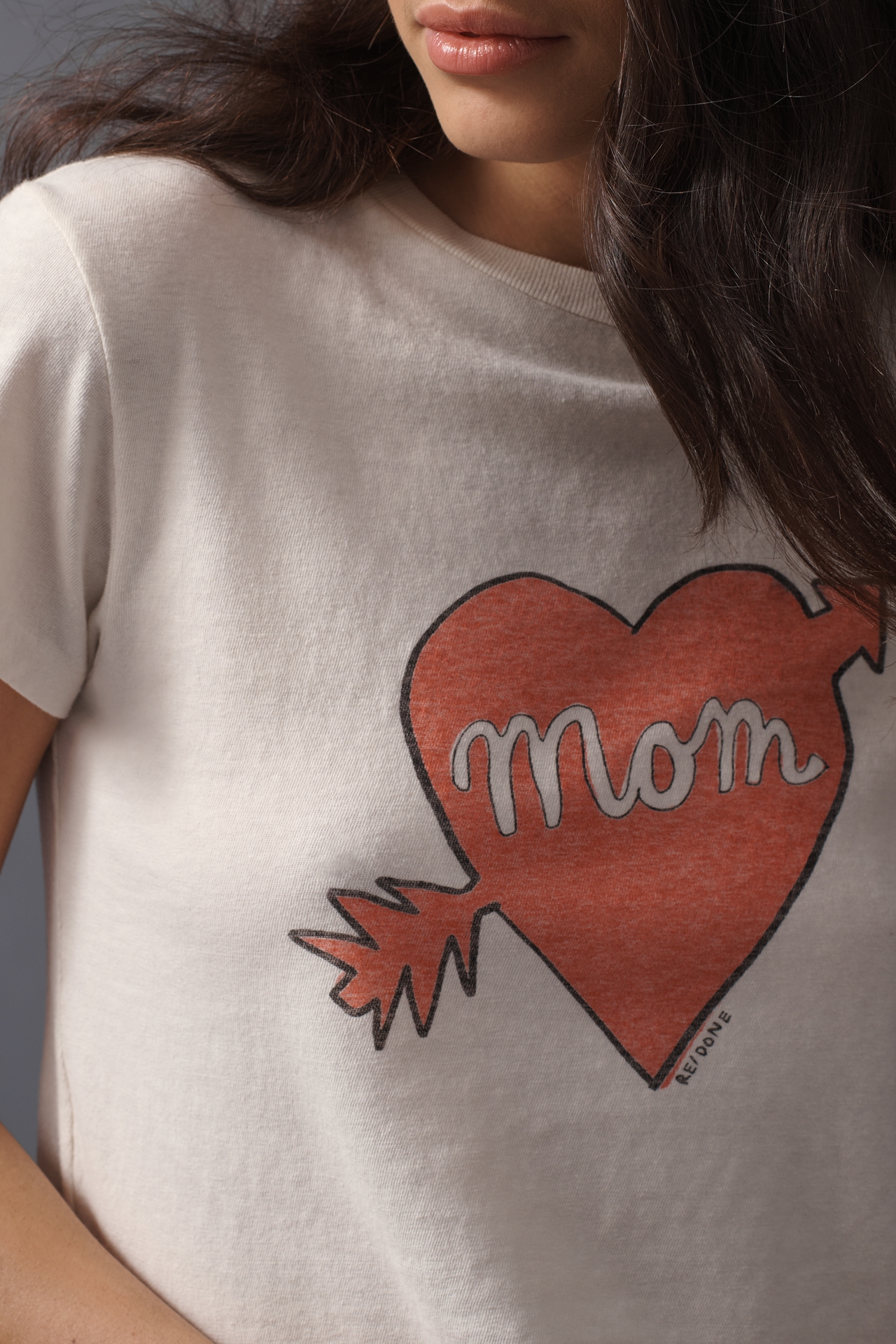 RE/DONE Mom Classic Cotton Tee