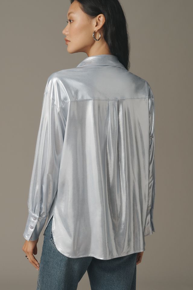 By Anthropologie Shine Buttondown Shirt #1
