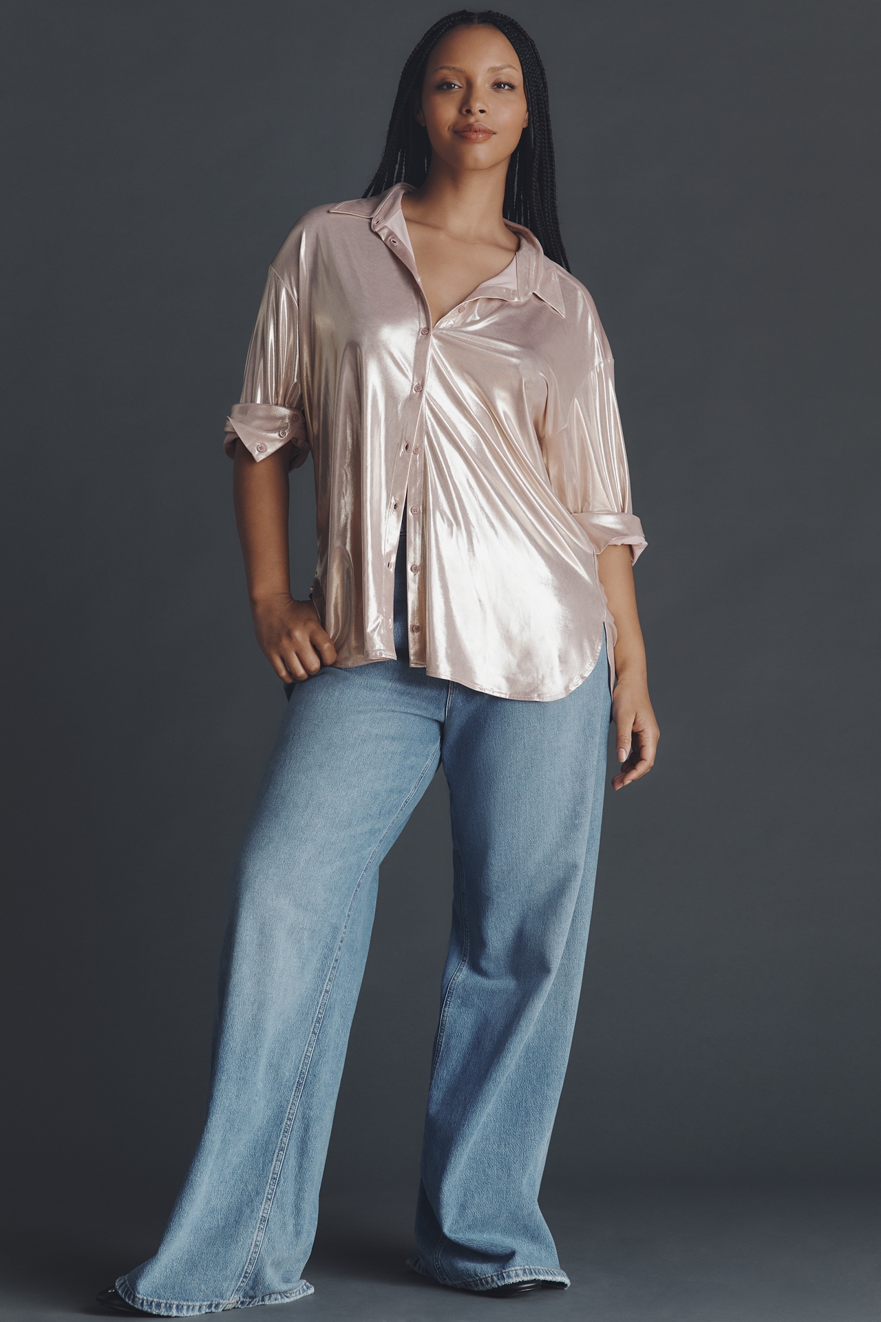 By Anthropologie Shine Buttondown Shirt