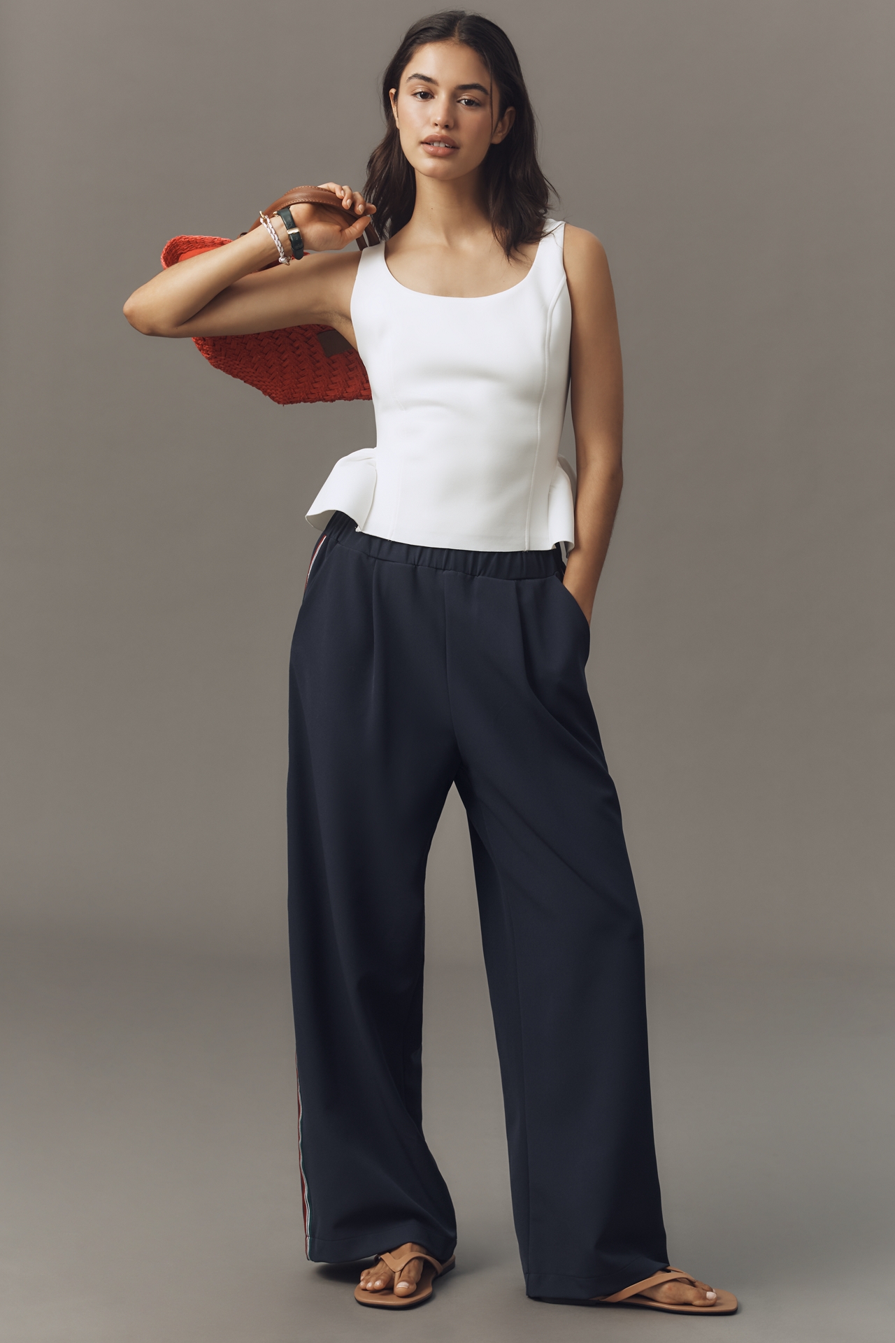 Maeve Scuba Peplum Tank