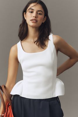 Maeve Scuba Peplum Tank