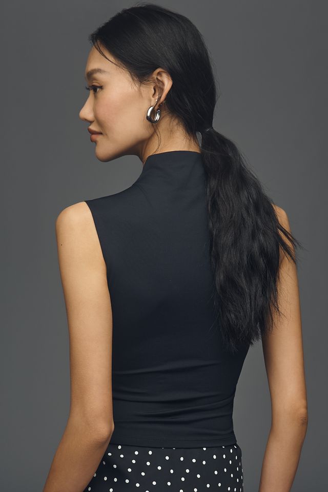 By Anthropologie Wrap Mock-Neck Muscle Tank #2