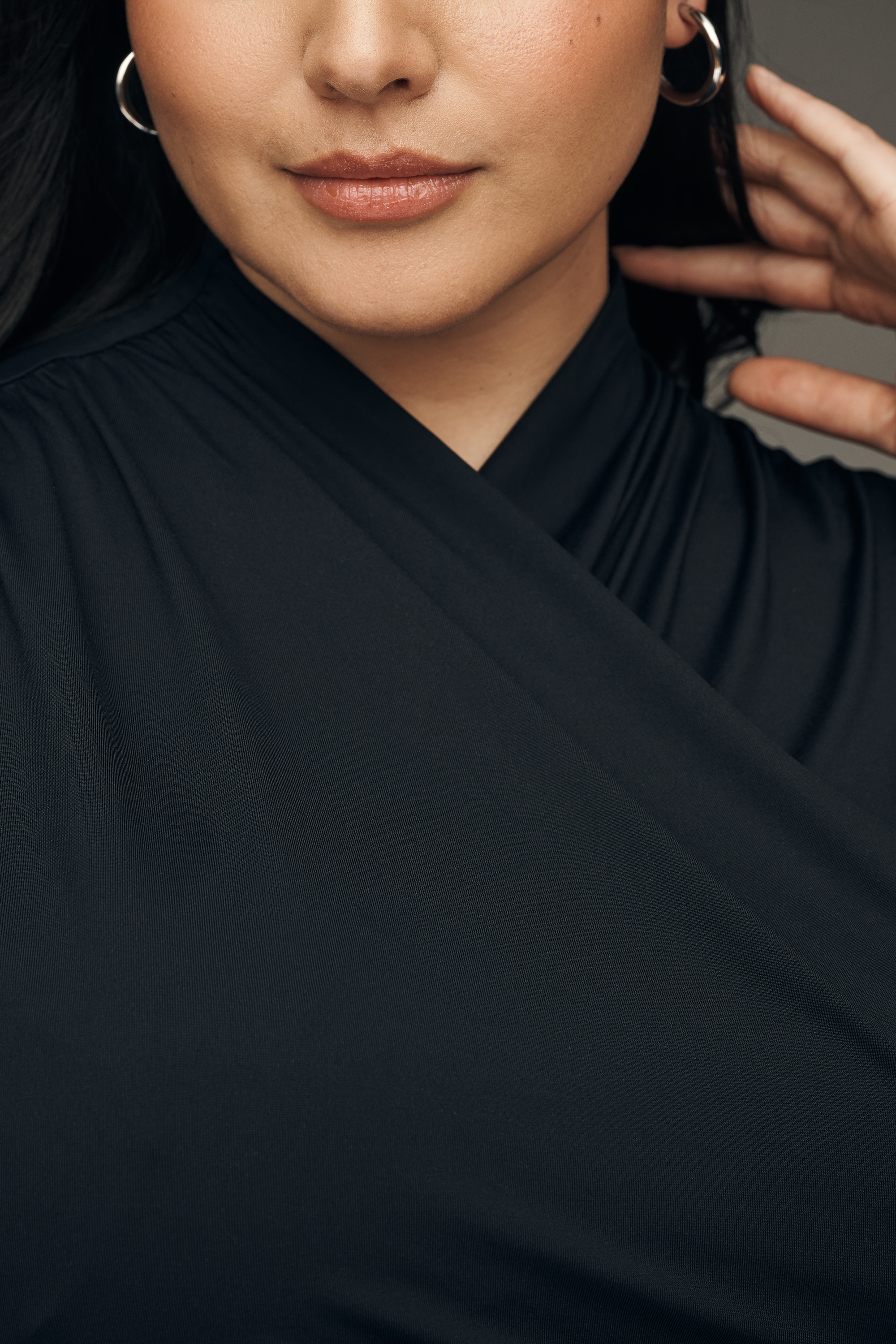 Wrap Mock-Neck Muscle Tank — Image 6