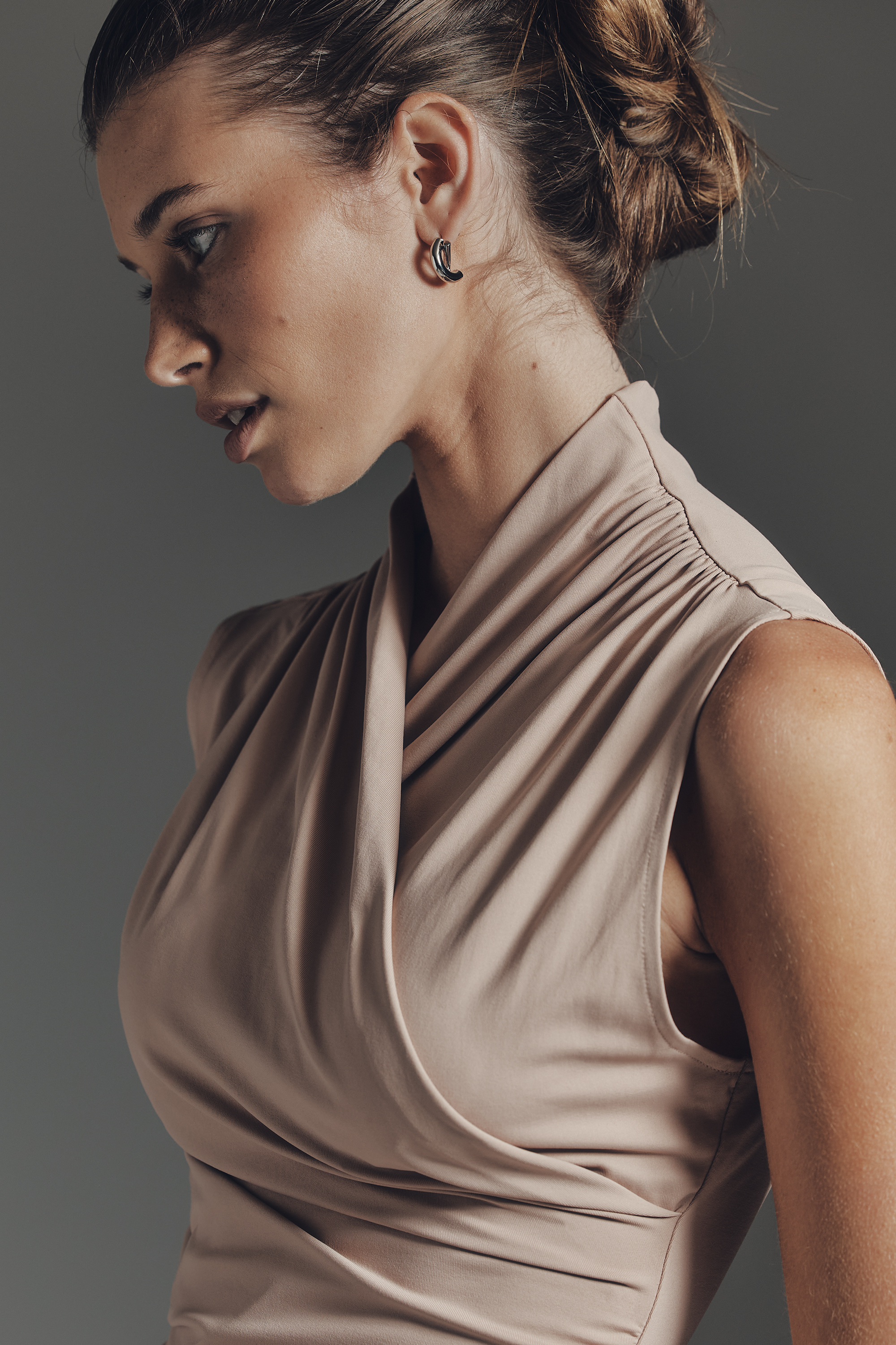 Wrap Mock-Neck Muscle Tank — Image 11