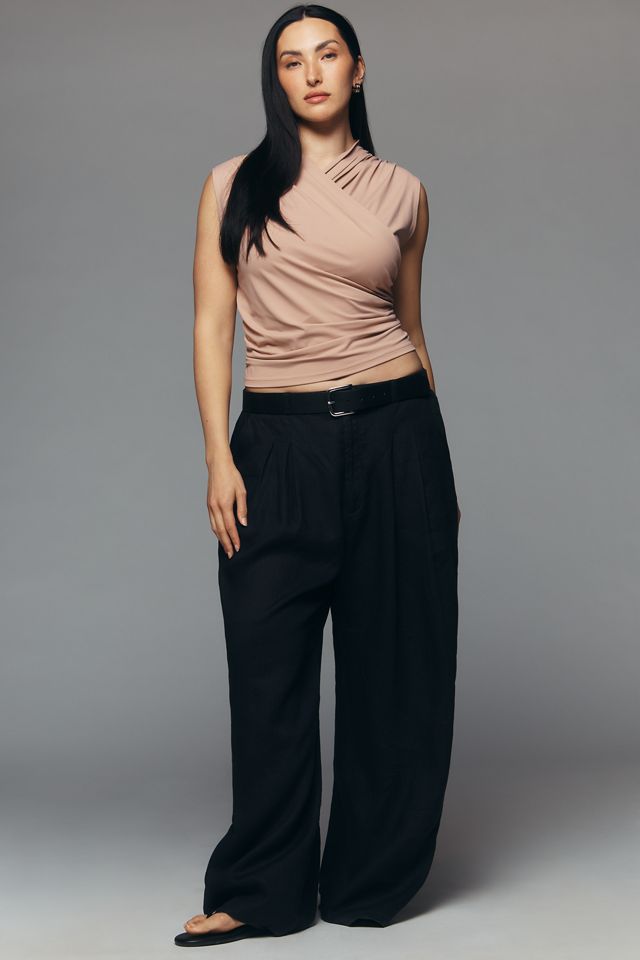 By Anthropologie Wrap Mock-Neck Muscle Tank #5