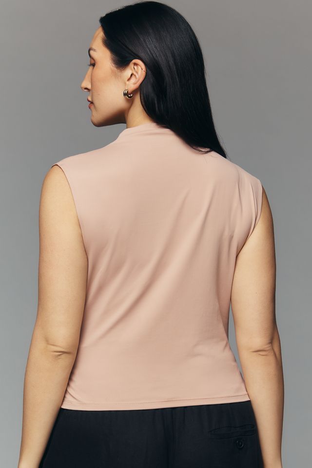 By Anthropologie Wrap Mock-Neck Muscle Tank #6