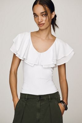 By Anthropologie Flutter Top