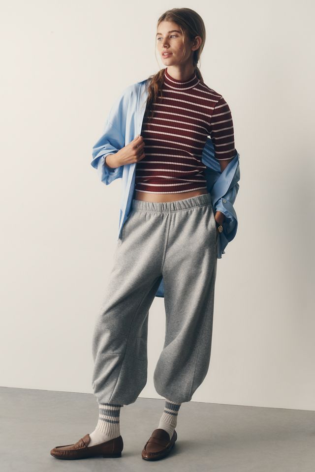 By Anthropologie Ribbed Mock-Neck Top #2