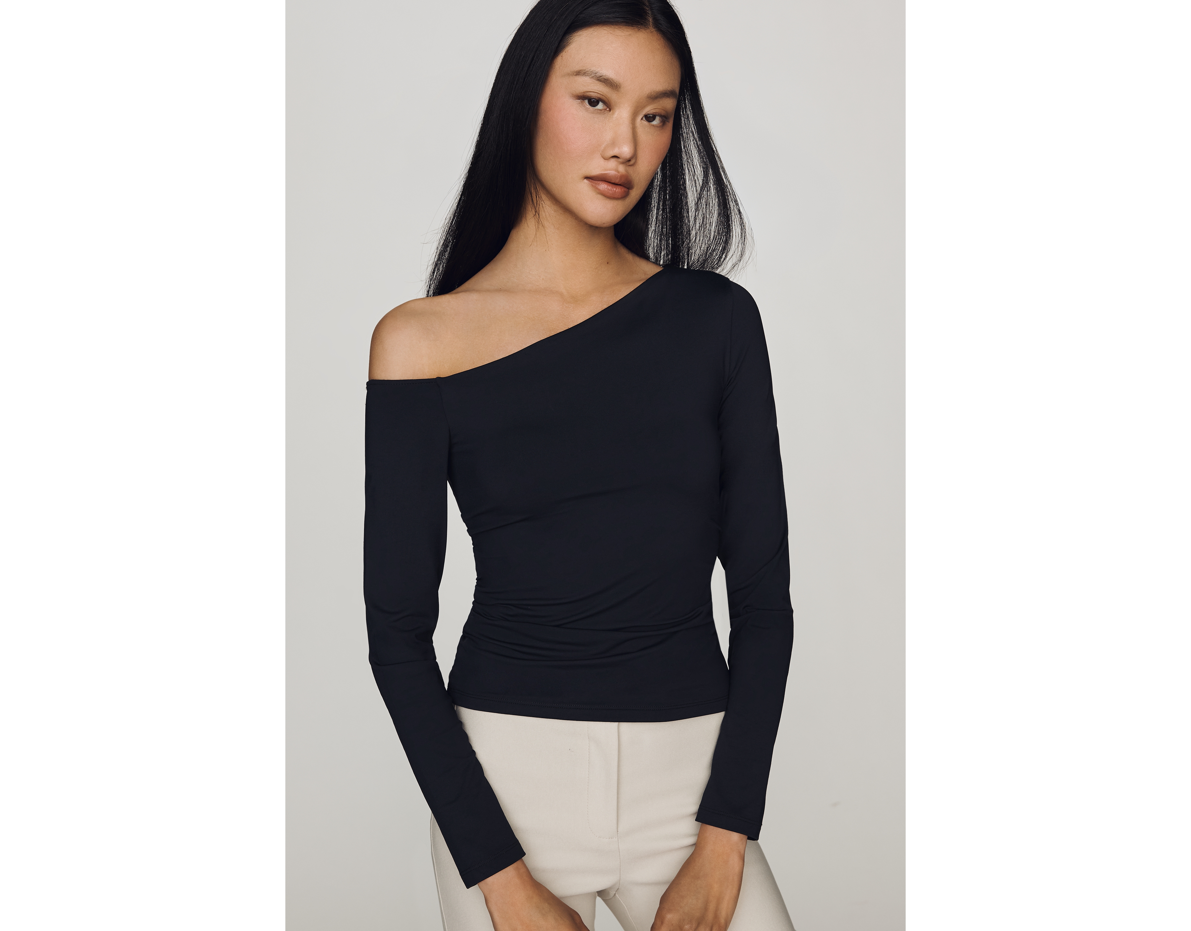 Maeve Off-Shoulder Long-Sleeve Top