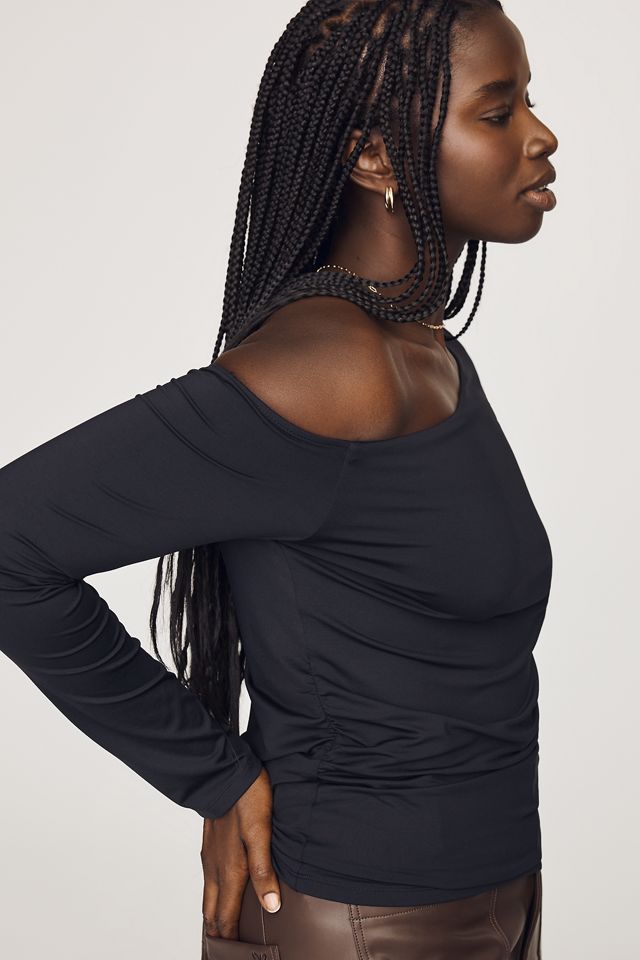 Maeve Off-Shoulder Long-Sleeve Top #4