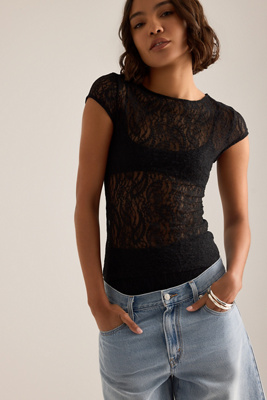 ESTHE Sheer Lace Baby T-Shirt