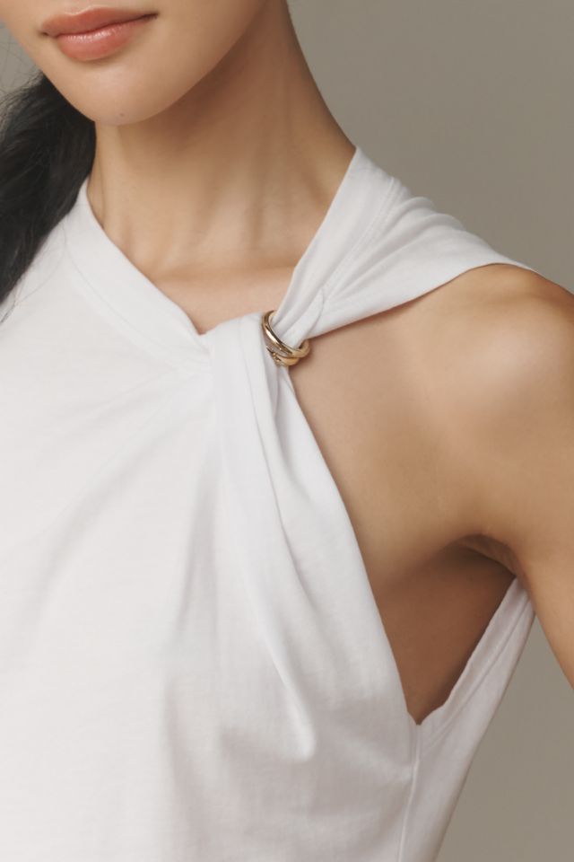 Derek Lam 10 Crosby Nia Asymmetric Twist Tee #2