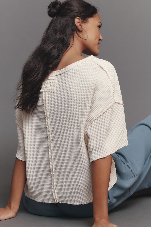 Pilcro Short-Sleeve Waffle Tee #1
