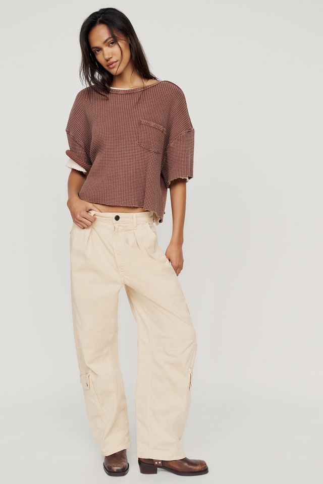 Pilcro Short-Sleeve Waffle Tee #1