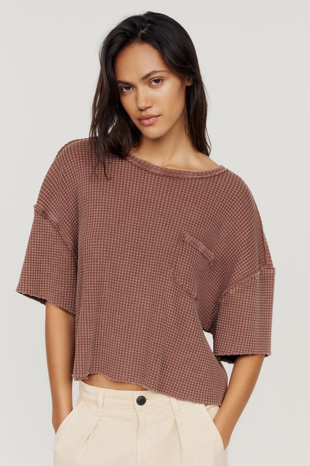 Pilcro Short-Sleeve Waffle Tee #3