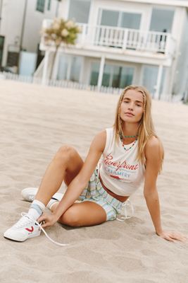 The Vinnie Cotton-Slub Crew-Neck Muscle Tee by Pilcro