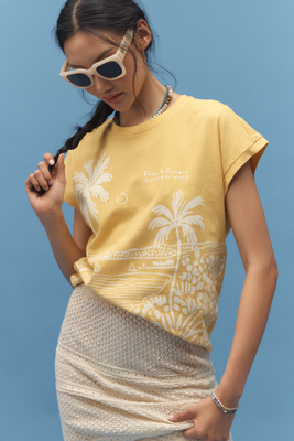 By Anthropologie Wild Fever Studio X Anthropologie Muscle Boxy Graphic Tee