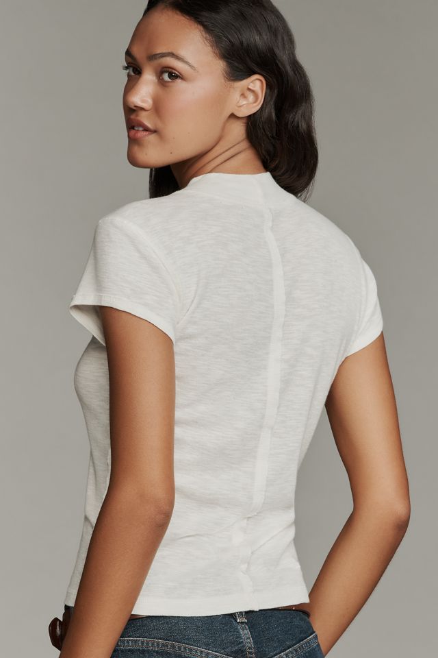 Pilcro Turtleneck Cotton Tee #1