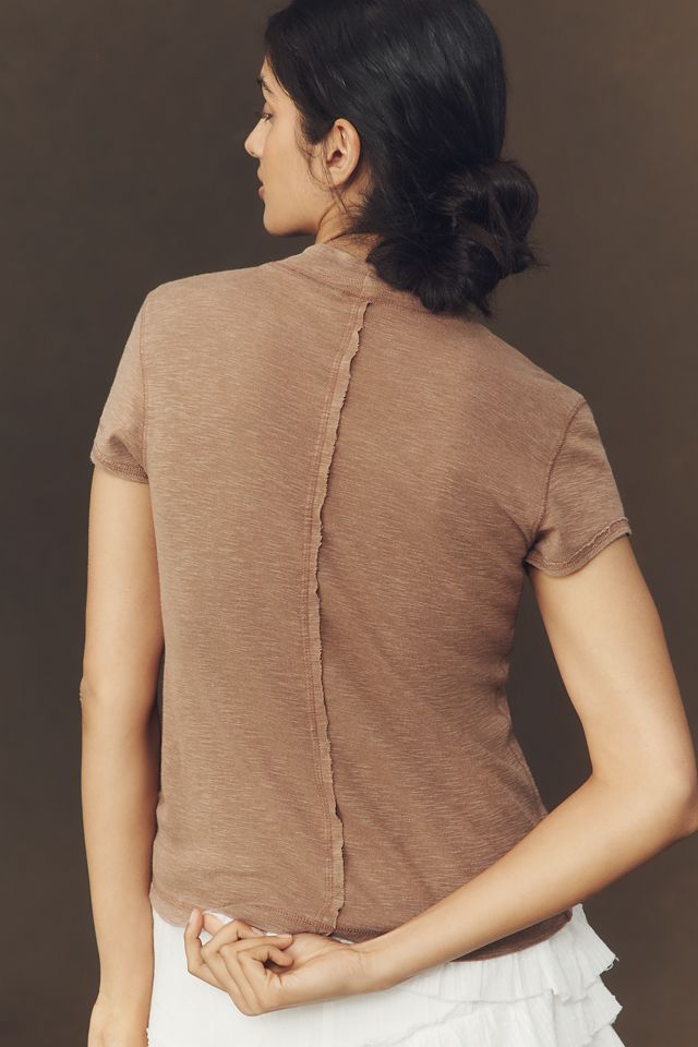 Pilcro Turtleneck Cotton Tee
