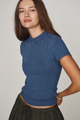 Pilcro Cyris Cotton Modal Turtleneck T-Shirt