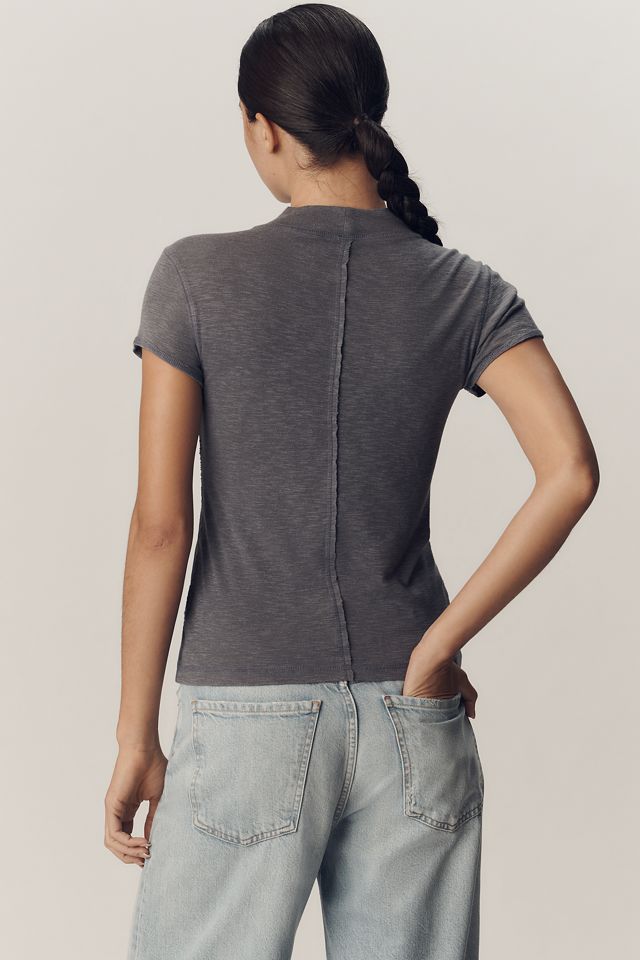 Pilcro Turtleneck Cotton Tee #1