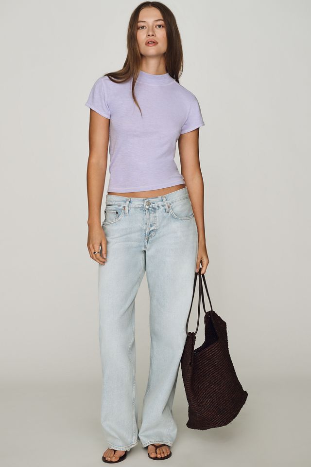 Pilcro Cyris Cotton Modal Mock Neck Tee #2
