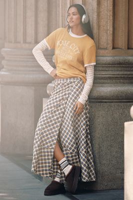 Pilcro Short Sleeve Graphic Knit Top