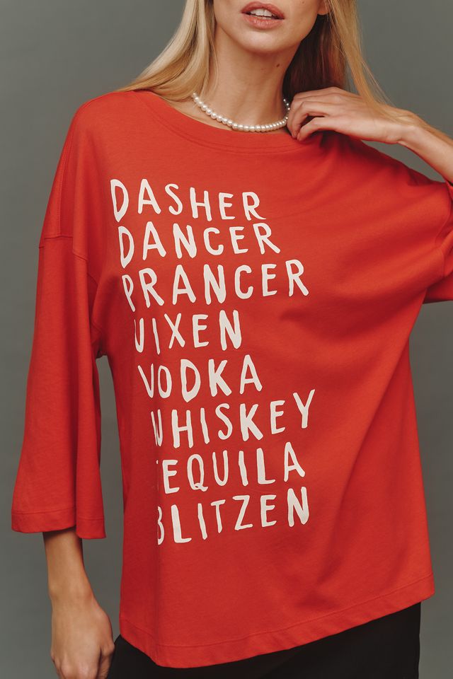 Maeve x Daniela Berkhout T-shirt grafica vintage oversize #2